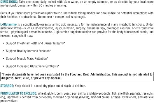L-Glutamine 85 Servings - Image 3